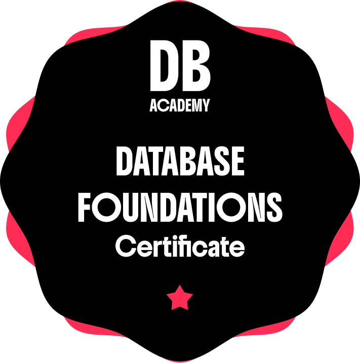 Database Foundations Certificate badge
